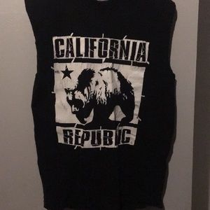 Black Heavyweight Cali Sleeveless Shirt